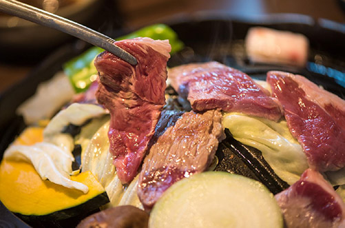 藏王名產　成吉思汗烤羊肉